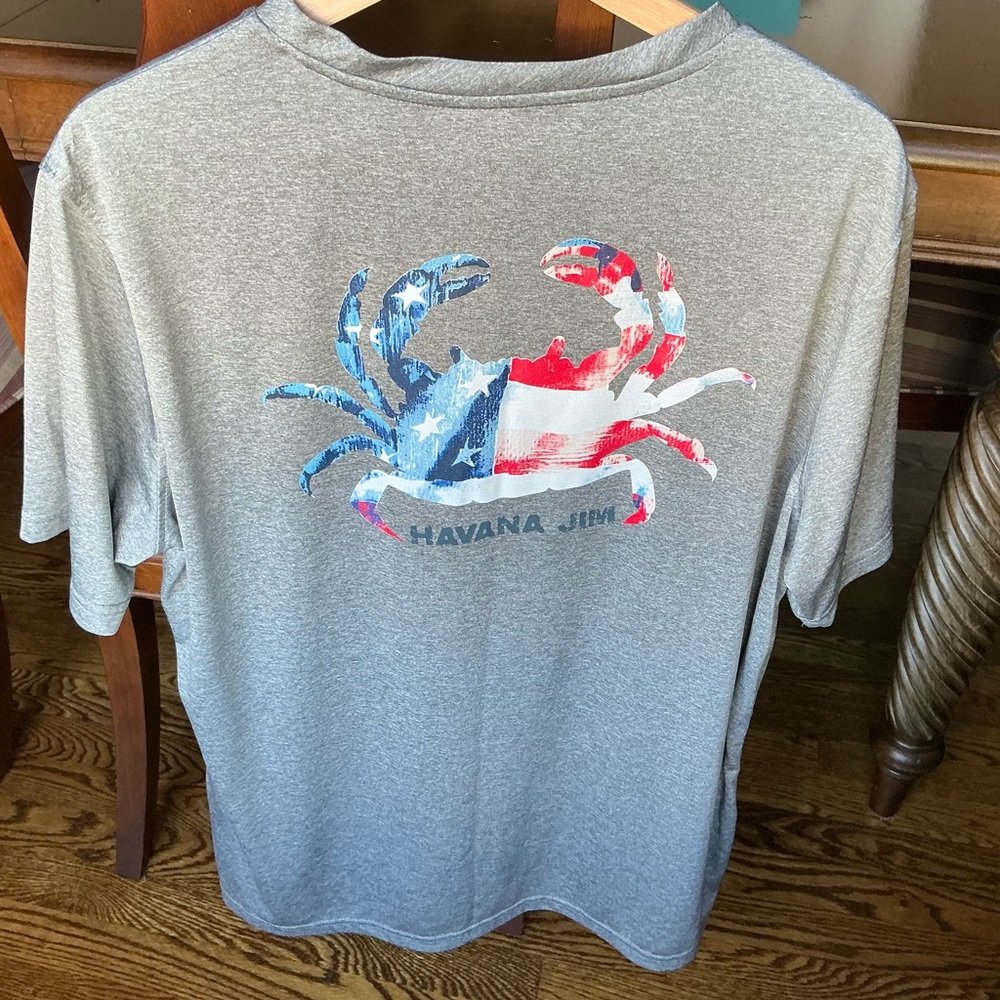 Havana Jim Cool Tech Crew T-Shirt Sz L